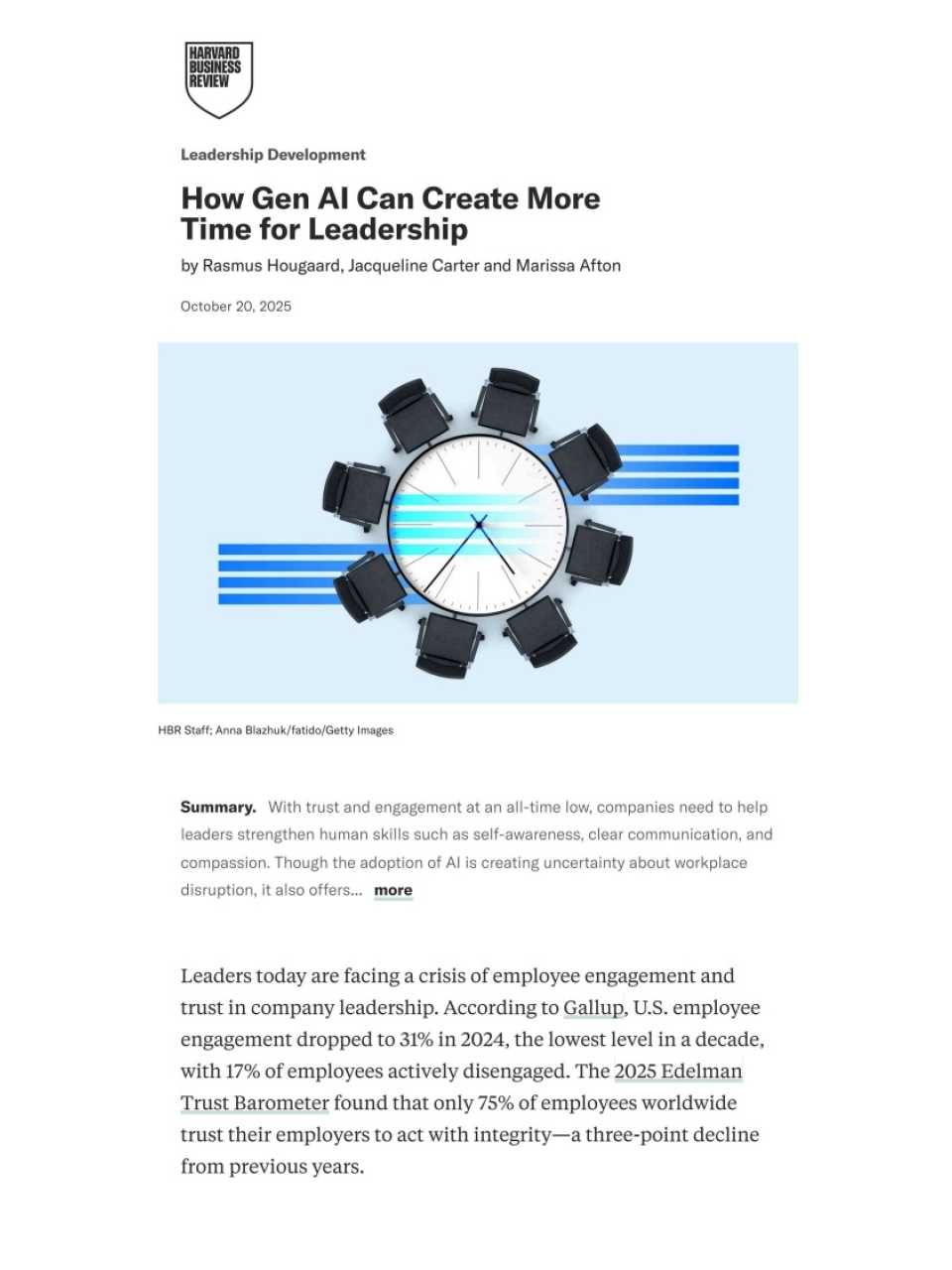 How Gen AI can create more time for leadership