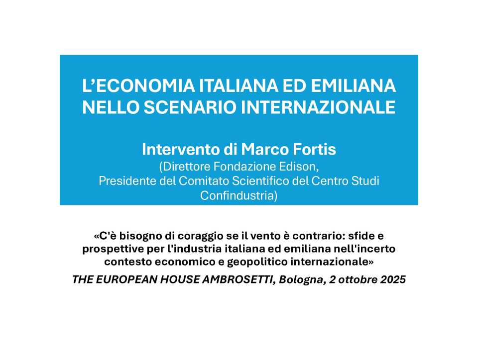 Presentazione di Marco Fortis