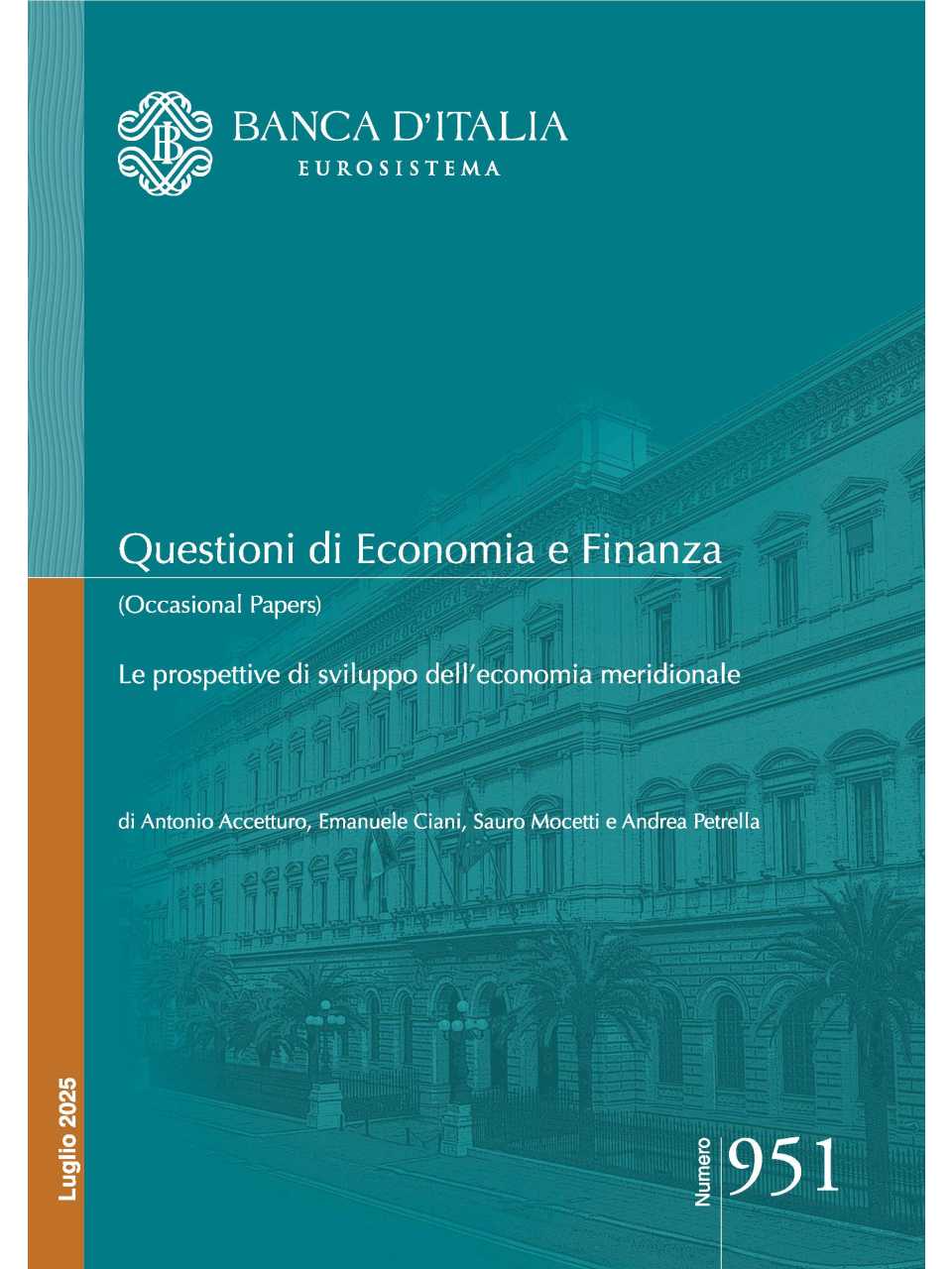 Questioni di Economia e Finanza (Occasional Papers). Le prospettive di sviluppo dell’economia meridionale