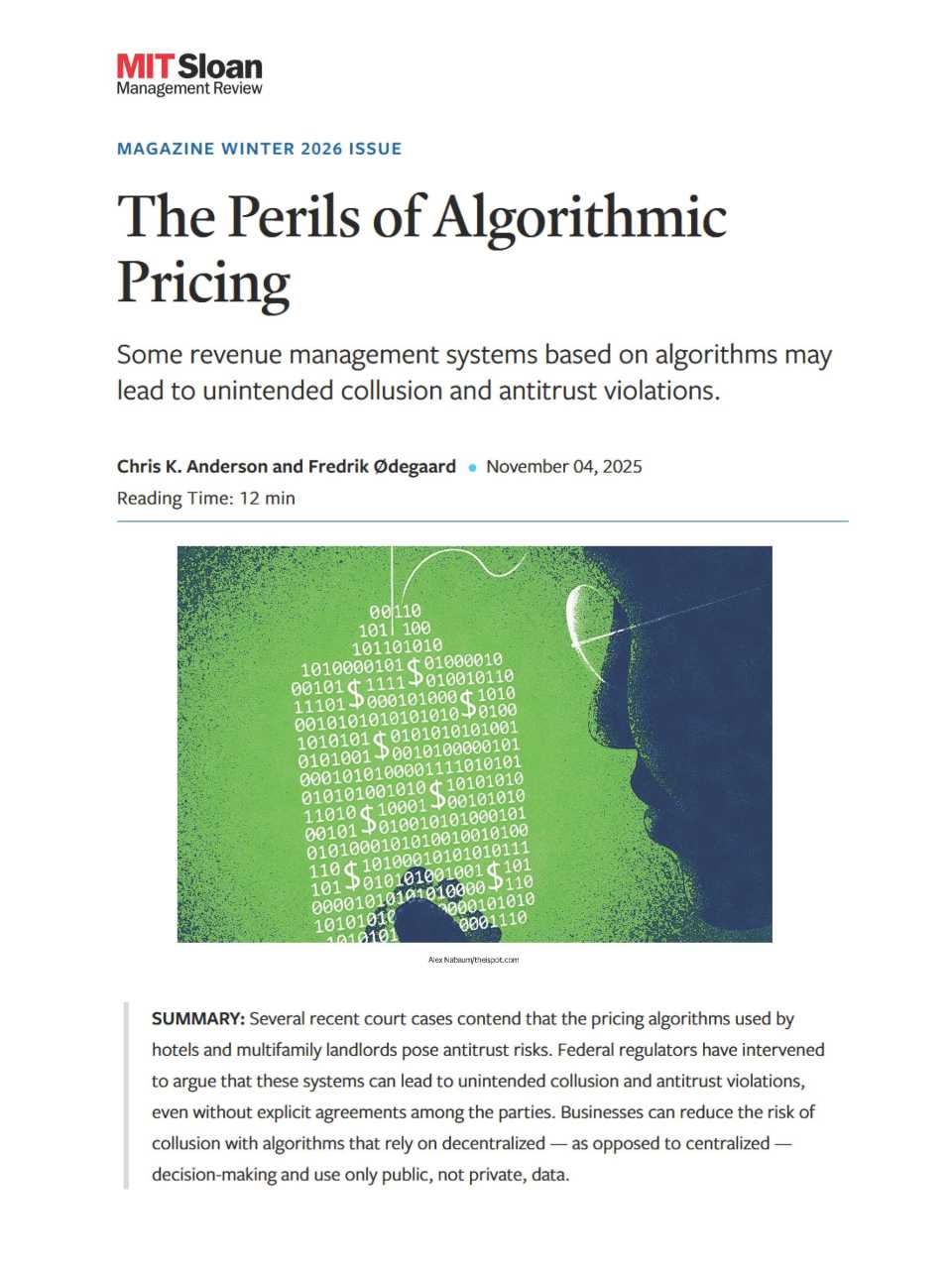 The perils of algorithmic pricing