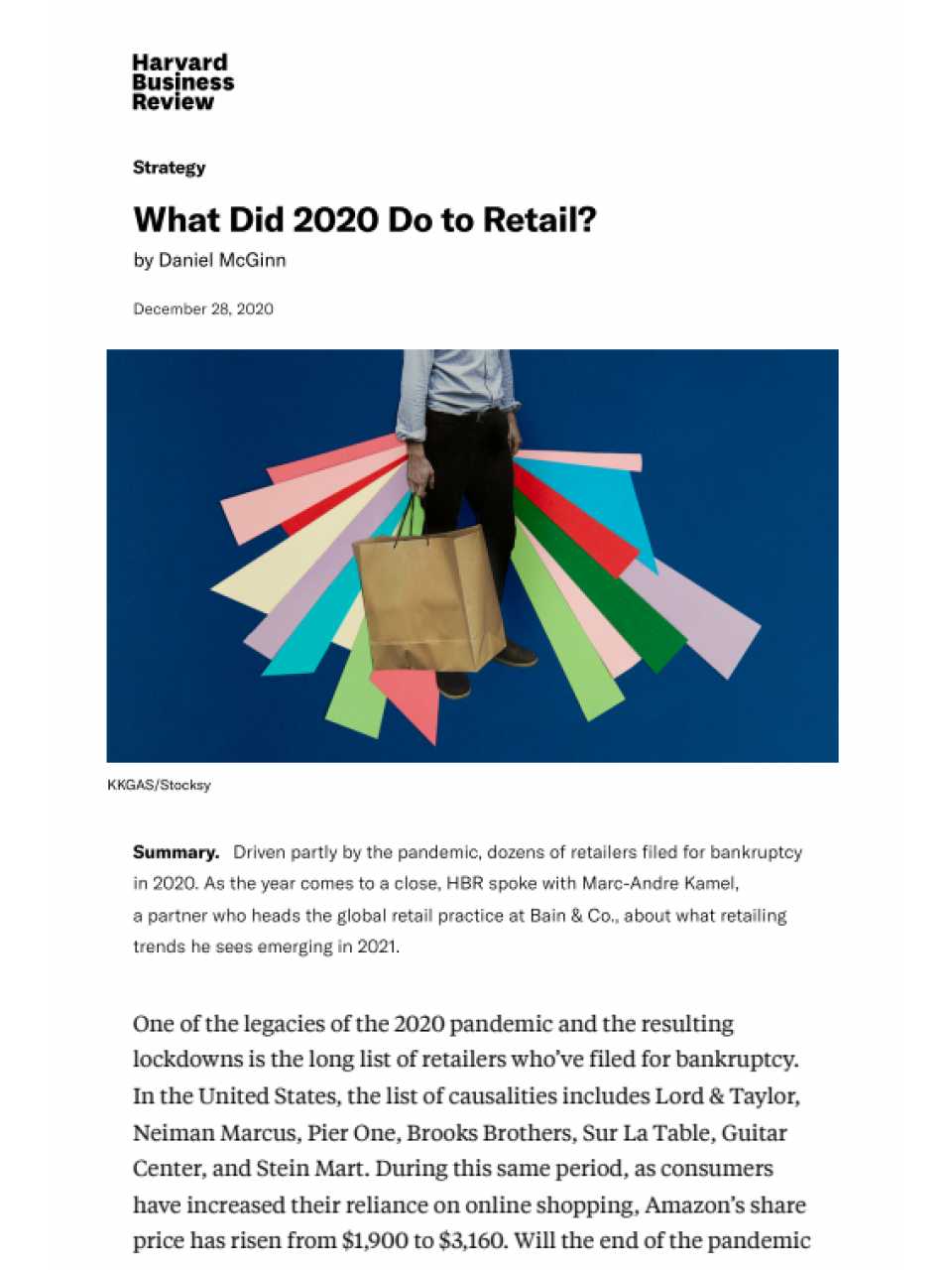 AGGIORNAMENTO PERMANENTEIN PRESENZA
Il futuro del retail: le sfide post-pandemiche del settore