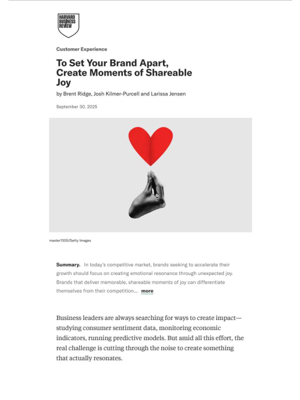 To set your brand apart, create moments of shareable joy