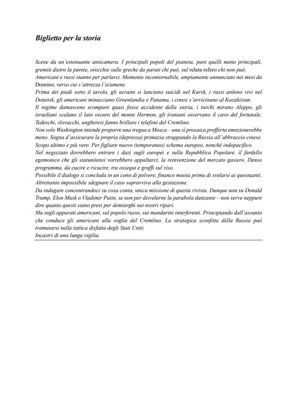 AGGIORNAMENTO PERMANENTEIN PRESENZA
Tra Washington e Pechino: il futuro delle relazioni internazionali post elezioni americane (con pranzo di networking)