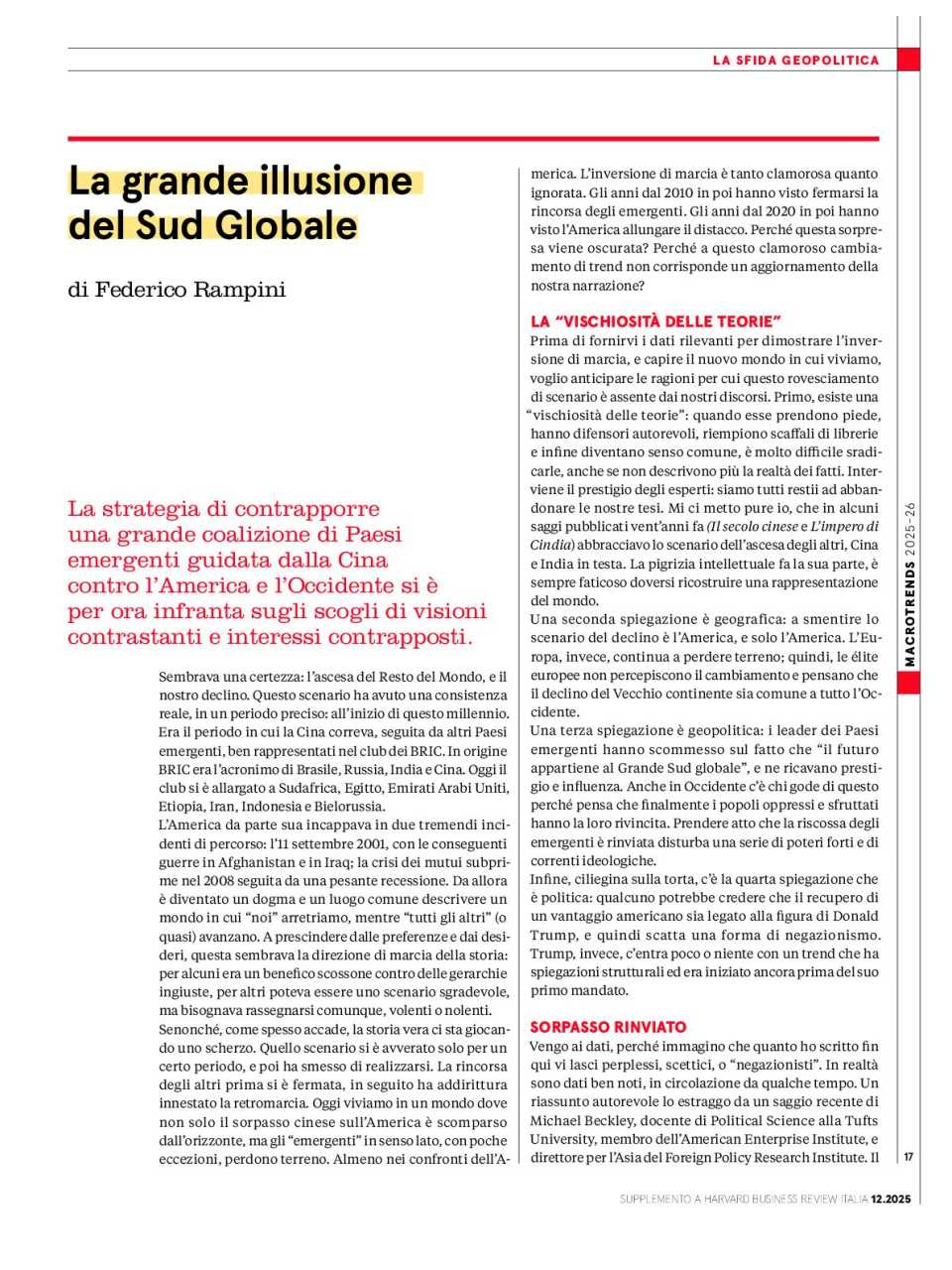 La grande illusione del Sud Globale