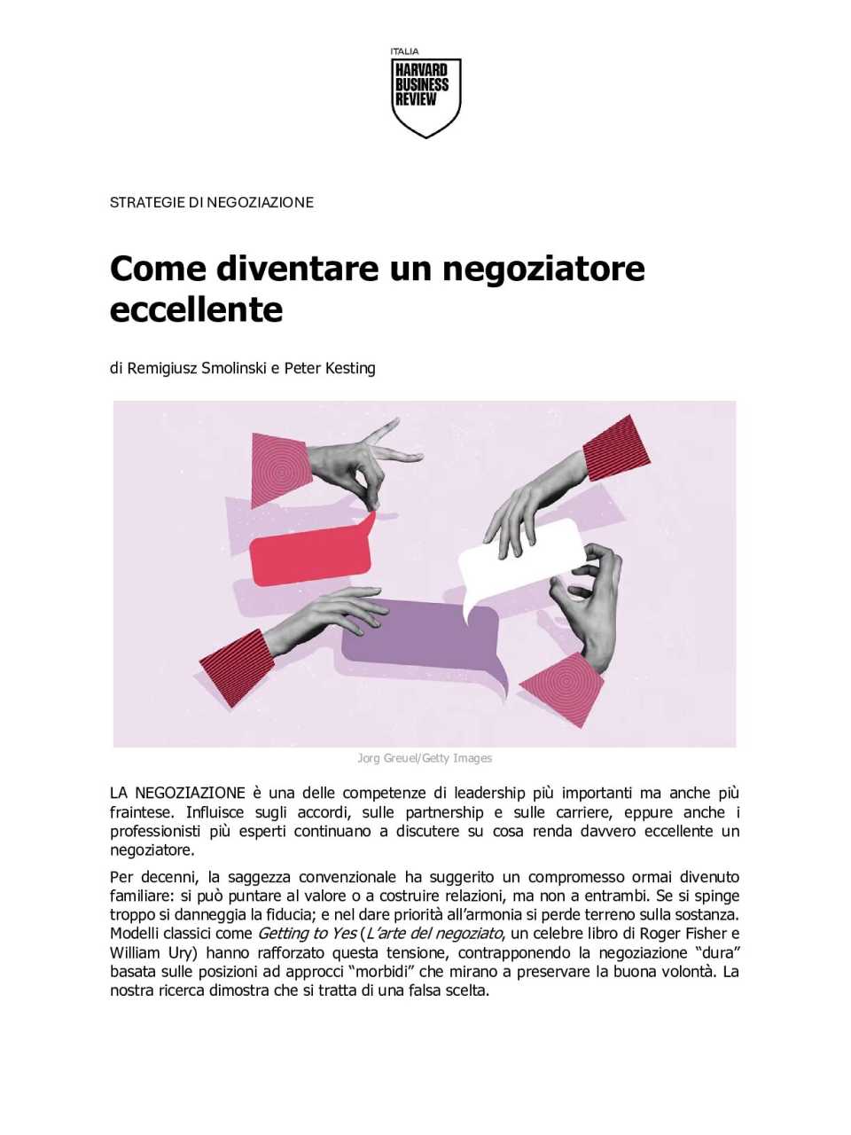 Come diventare un negoziatore eccellente
