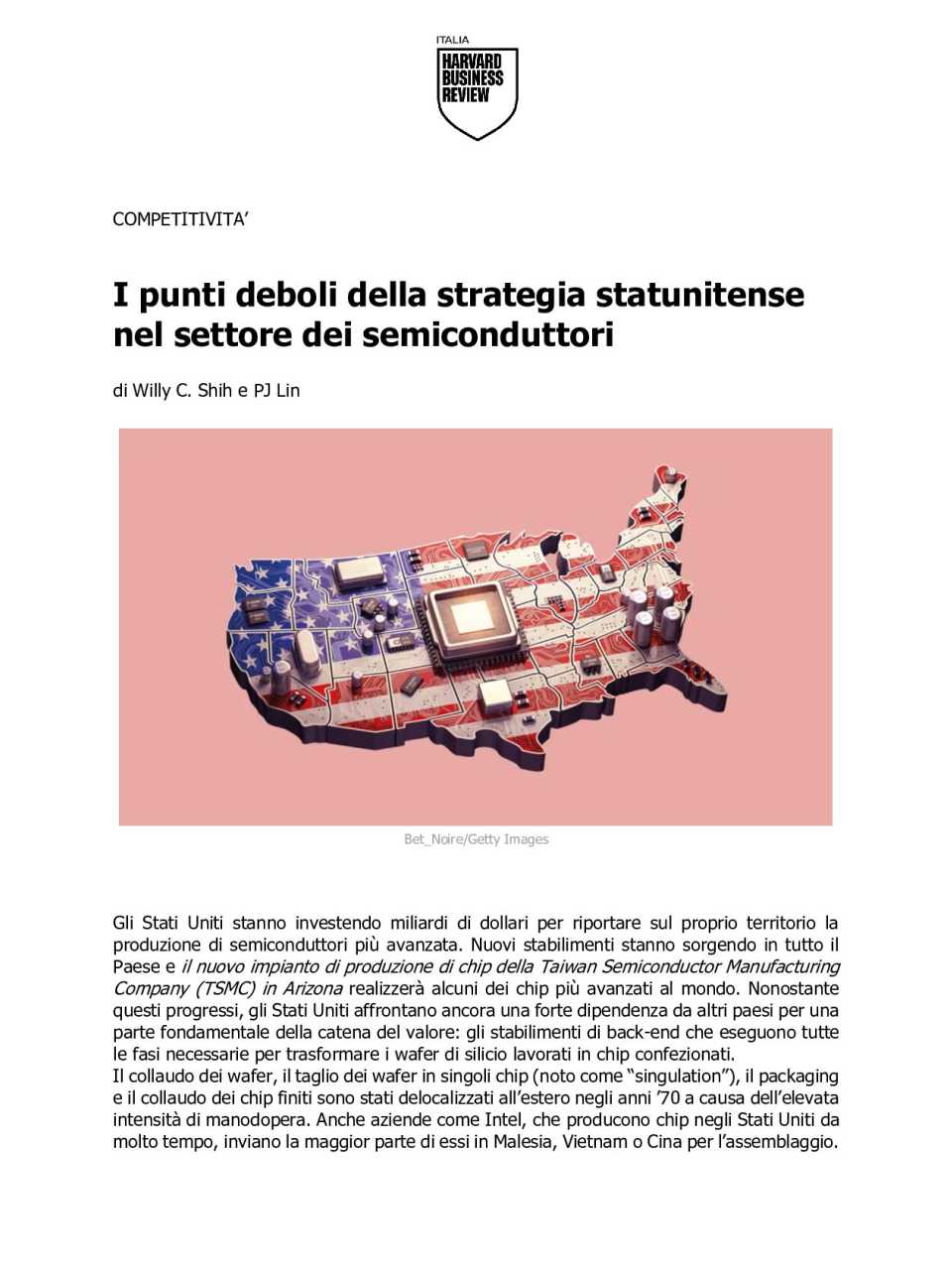 I punti deboli della strategia statunitense nel settore dei semiconduttori