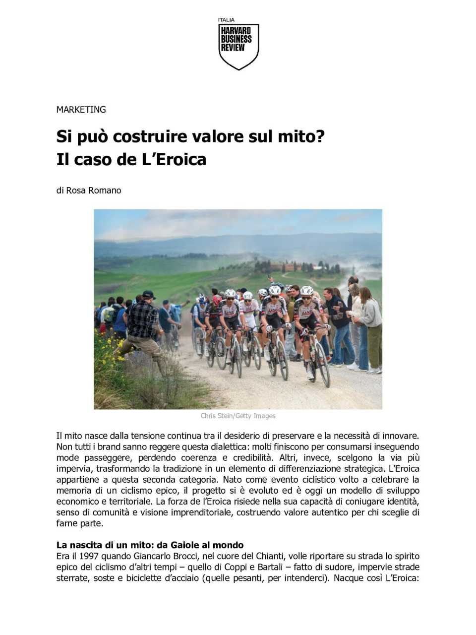 Si può costruire valore sul mito? Il caso de L’Eroica