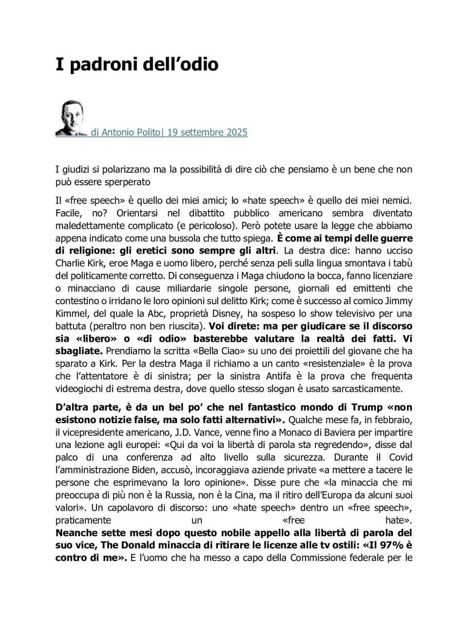 I padroni dell’odio