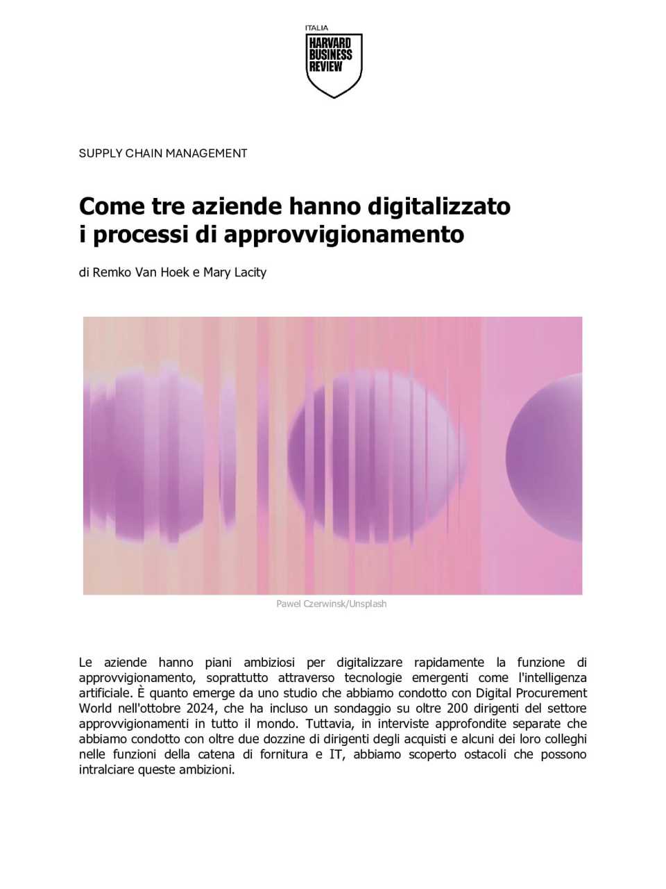Come tre aziende hanno digitalizzato i processi di approvvigionamento
