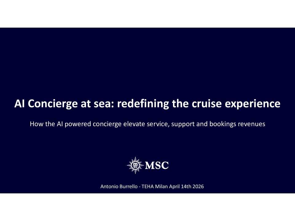 AI Concierge at sea: redefining the cruise experience