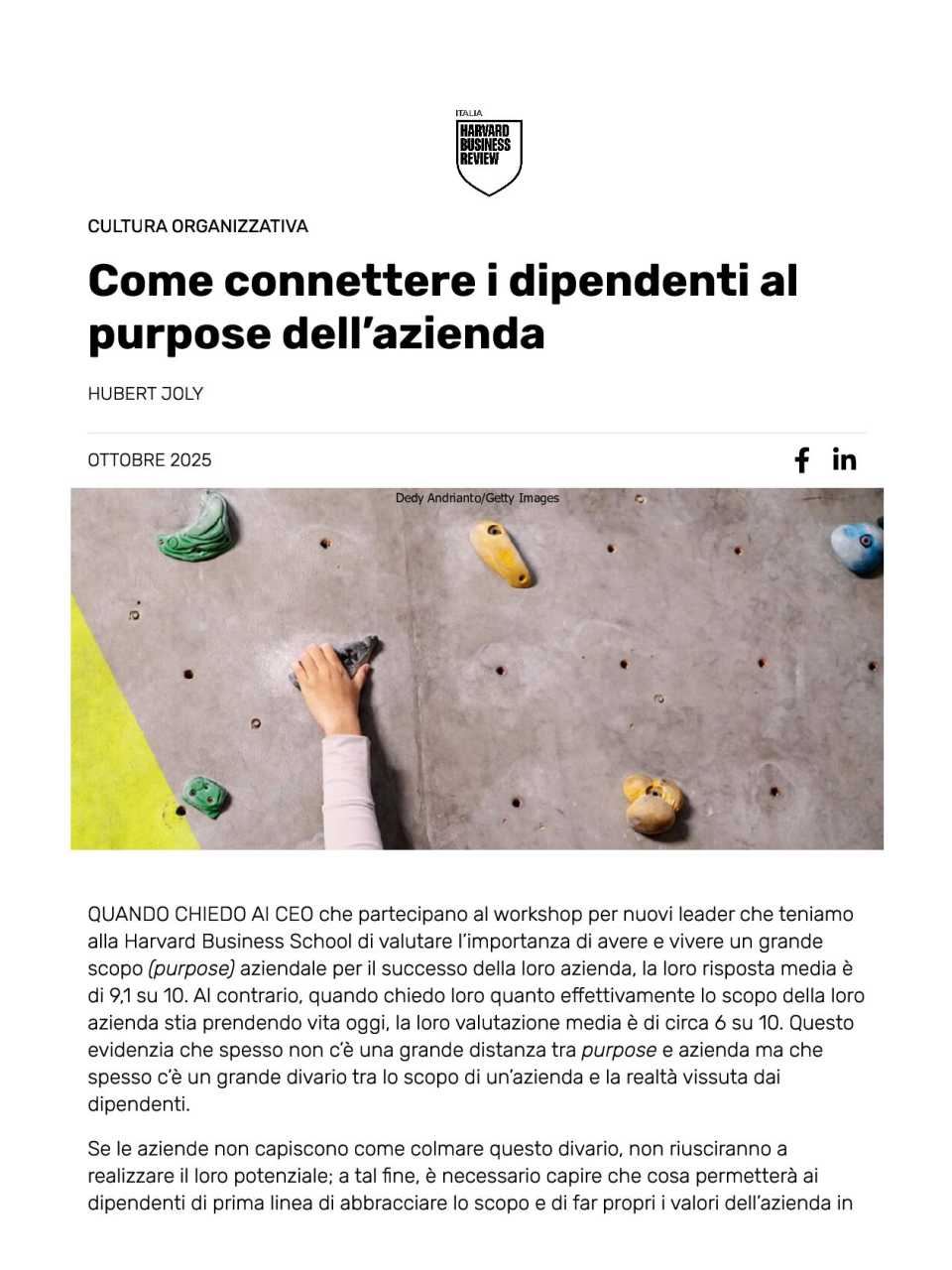 Come connettere i dipendenti al purpose dell’azienda