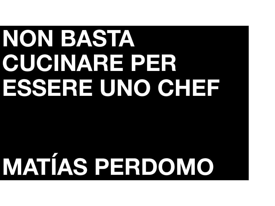 Non basta cucinare per essere uno chef