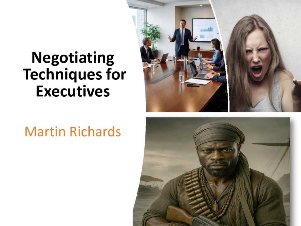 Negotiating techniques for Executives