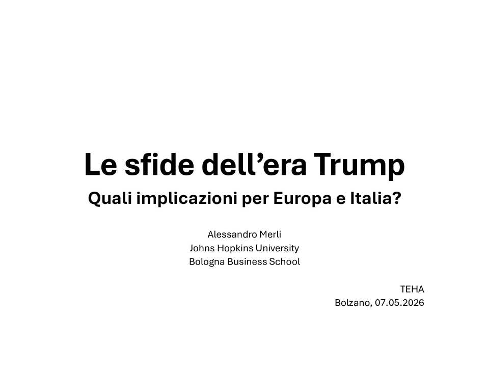 Le sfide dell’era Trump