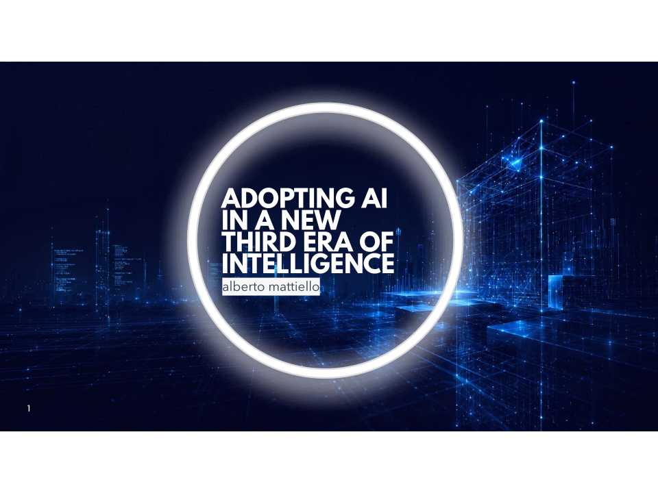 ADOPTING AI IN A NEW THIRD ERA OF INTELLIGENCE
