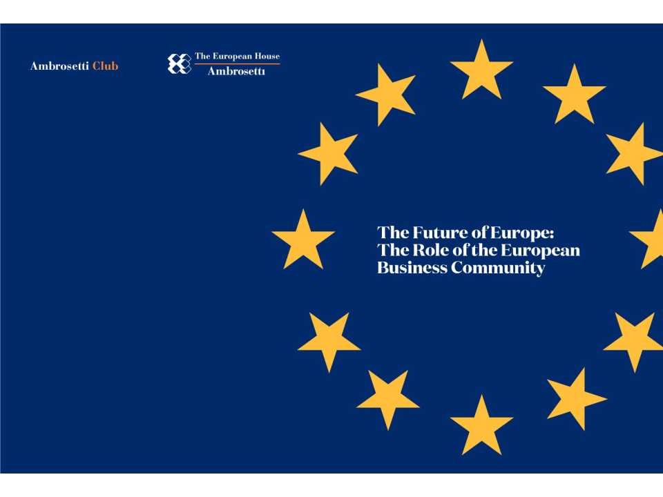 AGGIORNAMENTO PERMANENTEIN PRESENZA
Ricostruire il futuro dell’Italia: le sfide da affrontare (e vincere) nel quadro nazionale ed europeo
