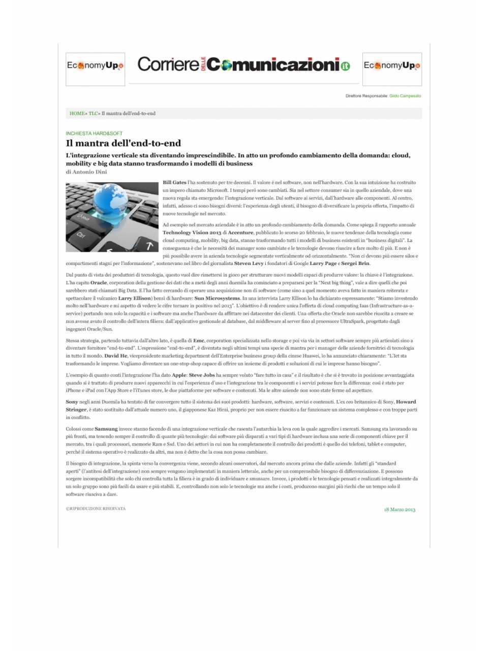 Il mantra dell'end-to-end