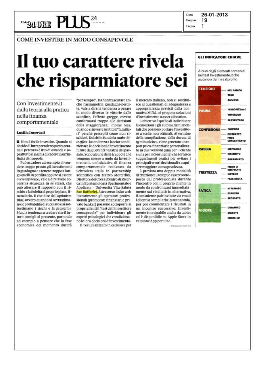 Il tuo carattere rivela che risparmiatore sei