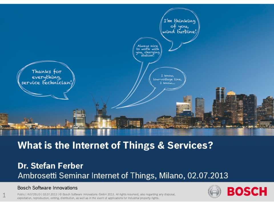 What is the Internet of Things & Services?