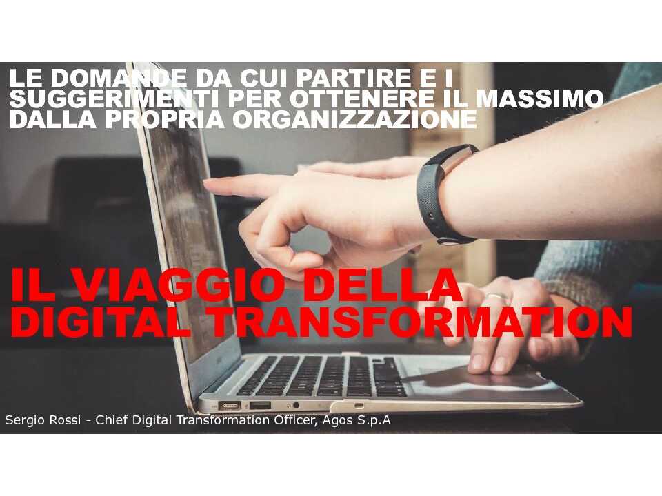 TEHA LIVEVIA WEB
Affrontare il lungo viaggio della Digital Transformation: le domande da porsi e le trappole in cui NON cadere