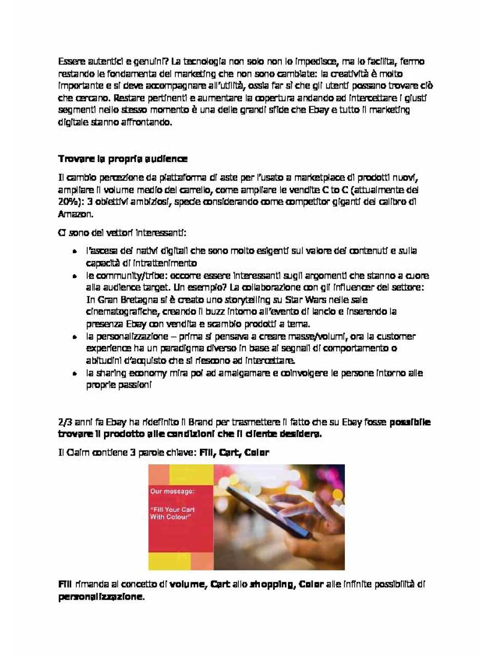 AGGIORNAMENTO PERMANENTEVIA WEB
L'evoluzione del Marketing: il caso eBay