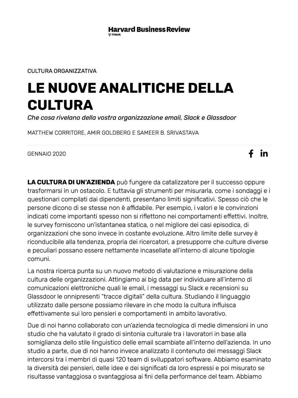 AGGIORNAMENTO PERMANENTEIN PRESENZA
Corporate culture e produttività: i modelli per coinvolgere le persone e creare cambiamenti concreti