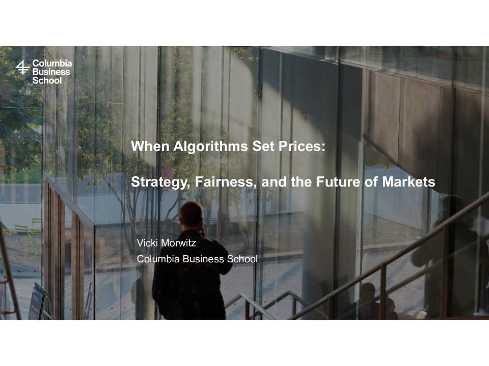 When algorithms set prices: strategy, fairness, and the future of markets