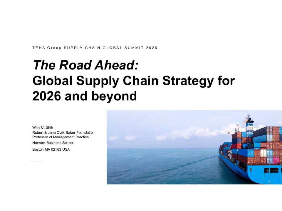 Presentation by Willy C. Shih