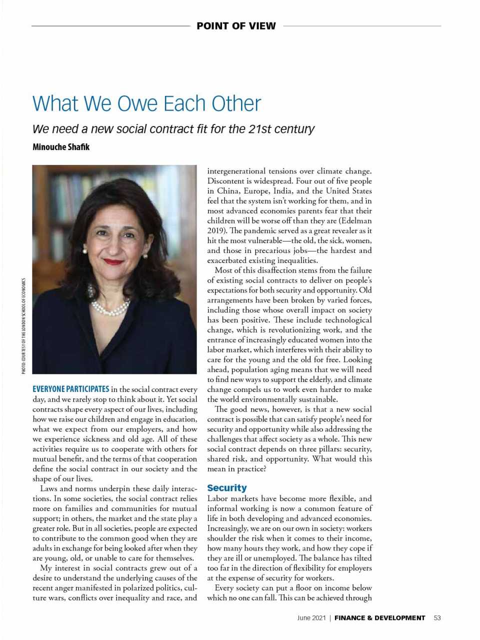 What we owe each other. We need a new social contract fit for the 21st century