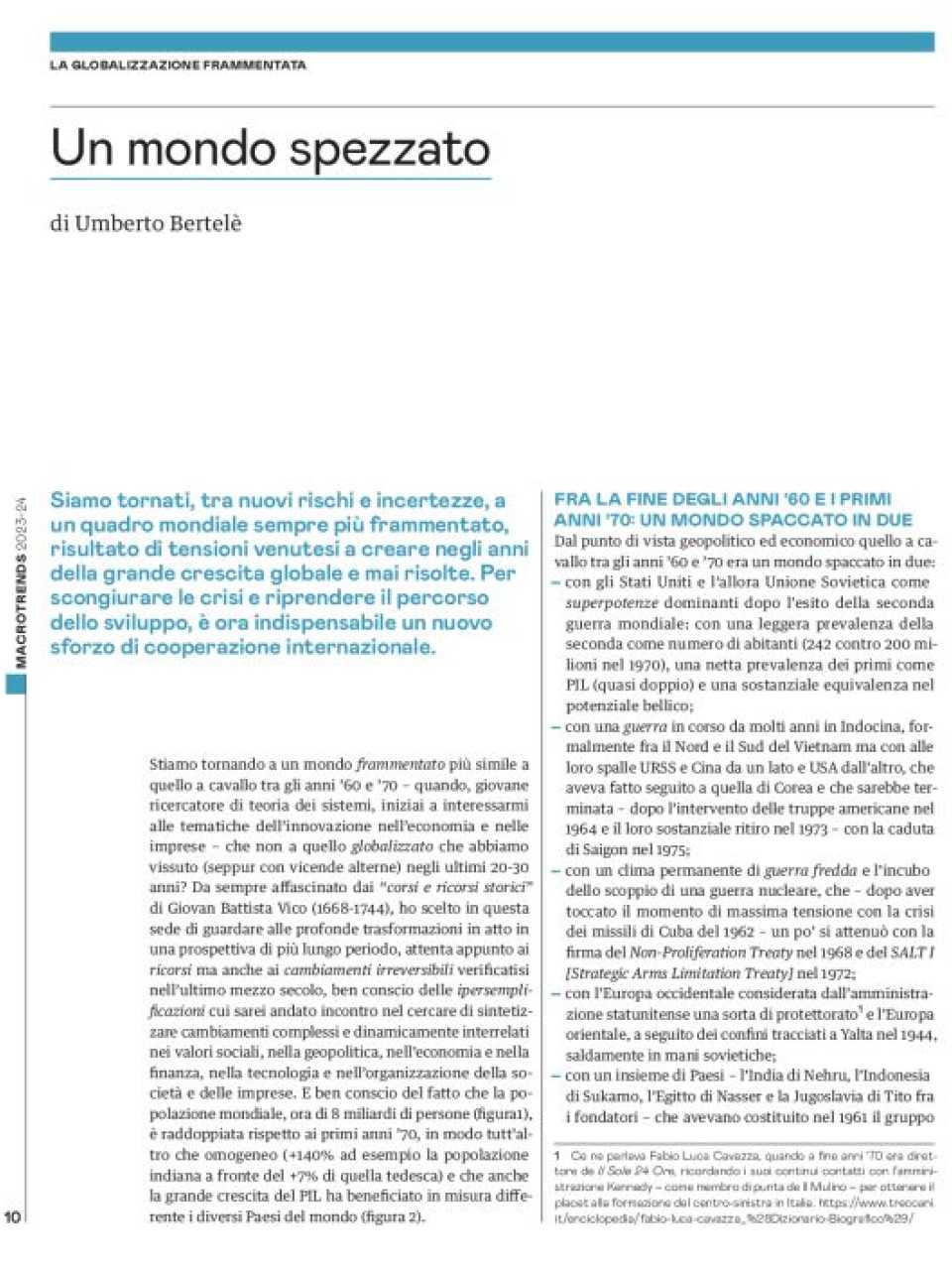 AGGIORNAMENTO PERMANENTEIN PRESENZA
L’anno che verrà