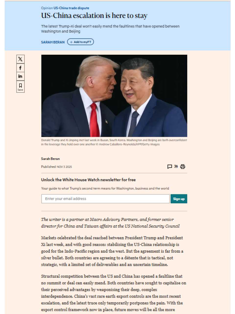 US-China escalation is here to stay