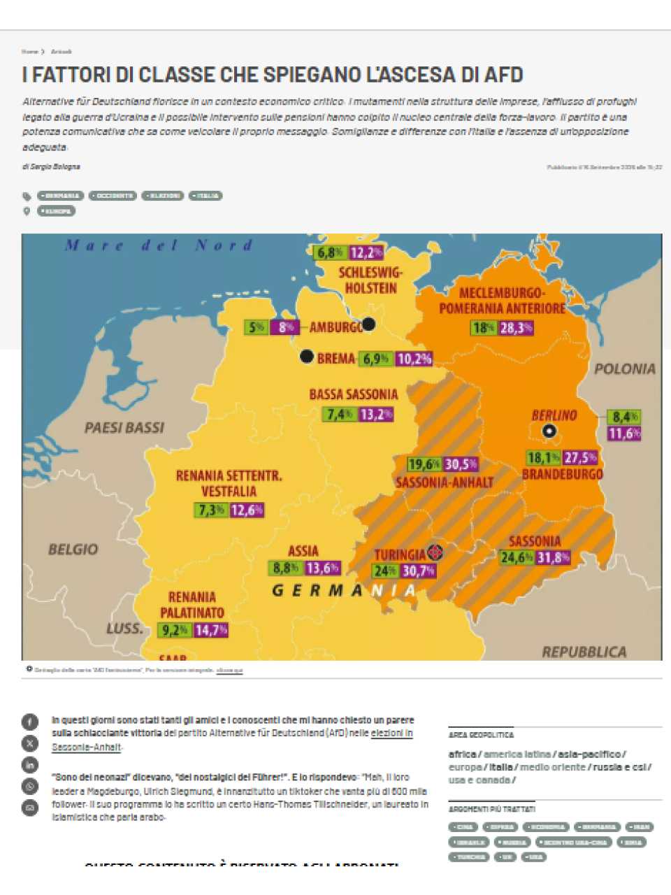 I fattori di classe che spiegano l'ascesa di AfD