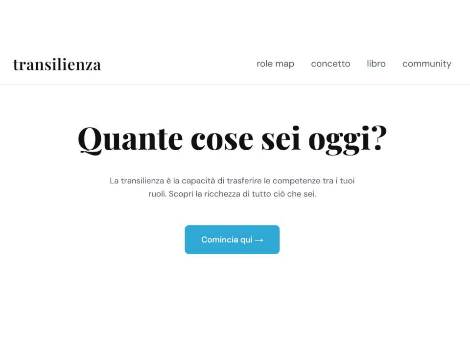 Transilienza - role map